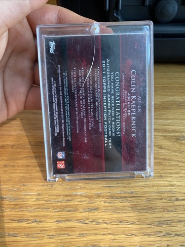 2011 Topps Inception Colin Kaepernick Rookie Patch Auto /25 RPA - Picture 3 of 3