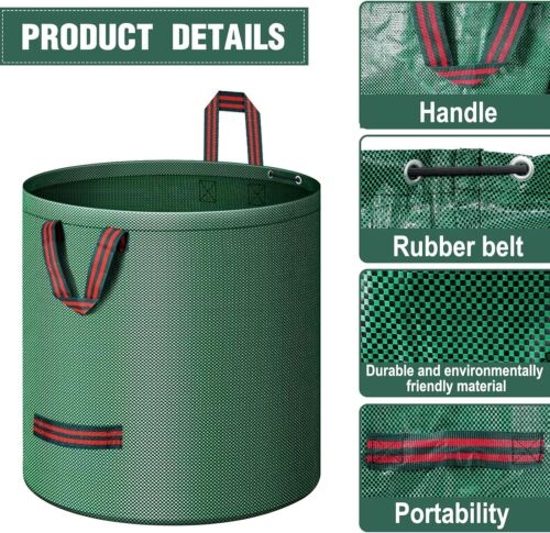 4x Gartensack Laubsack Gartenabfallsack Gartentasche Rasensack 4 x 272 Liter XXL - Bild 2 von 7