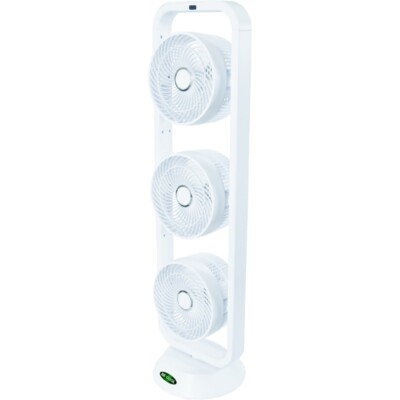 BE COOL BC100TU2001F Turmventilator weiß 35 Watt 3 Geschwindigkeitsstufen Timer