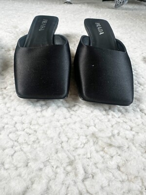 靴 PRADA square toe leather mules black s-l1200.jpg