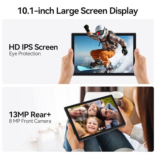 Android 13 Tablet 2024 Newest 10 inch Octa-Core Tablet, 128GB ROM+16GB Black - Picture 7 of 7