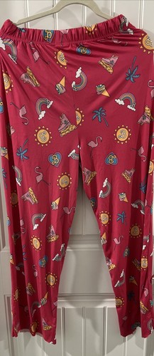 Pantalones Barbie PJ grandes para mujer rosa nuevos sin etiquetas - Imagen 9 de 9
