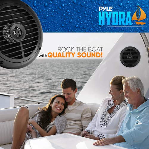 Pyle 6,5 Zoll Dual Marine Lautsprecher - 2-Wege wasserdicht und wetterfest Outd - Bild 8 von 12