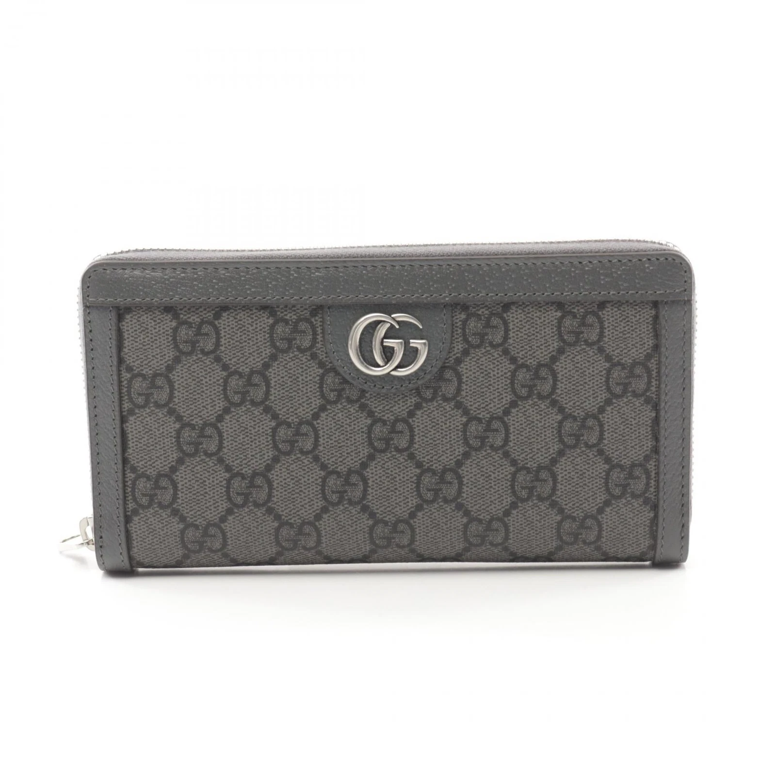Portefeuille long GUCCI Ophidia GG Supreme Around 706844UULBN1244 toile grise NEUF homme