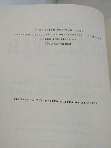 The Civil War 1861-1865 Box Set Vol.1 & 2 Ralph Newman Grossett & Dunlap 1956 (Q - Picture 5 of 8