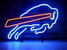 Buffalo Bills Man Cave 17"x14" Neon Sign Light Lamp Party Party Gift Real Glass