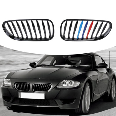 Glossy Black M Color Car Front Bumper Grille Grill For BMW Z4 E85