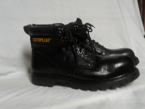 Caterpillar Second Shift St Puntera De Acero Antideslizante Negro Botas  Zapatos Talla 12 | eBay