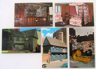 Postkarten Lot 5 x BOSTON Massachusetts Paul Revere House Postcards USA Amerika