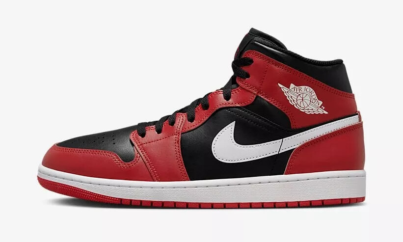 シューズ(男性用) NIKE AIRJORDAN9BLACK/ RED Nike Air Jordan 1 Mid Gym Red Black DQ8426-061 Men's Size | eBay