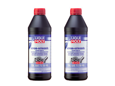 2x Original Liqui Moly 1L Hypoid-Getriebeöl (GL4/5) TDL SAE 75W-90 Gear Oil 1407