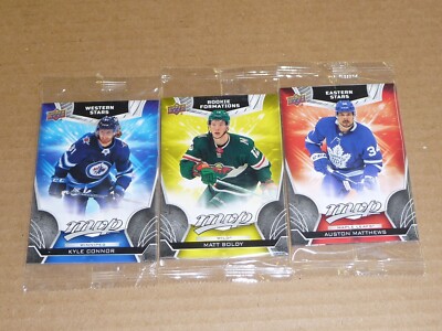 2022/23 Upper Deck MVP HOCKEY BONUS PACK SET OF 3 ROOKIE FORMATIONS E/W STARS