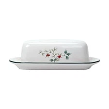 Winterberry Covered Butter Dish Dinnerware Set, Assorted