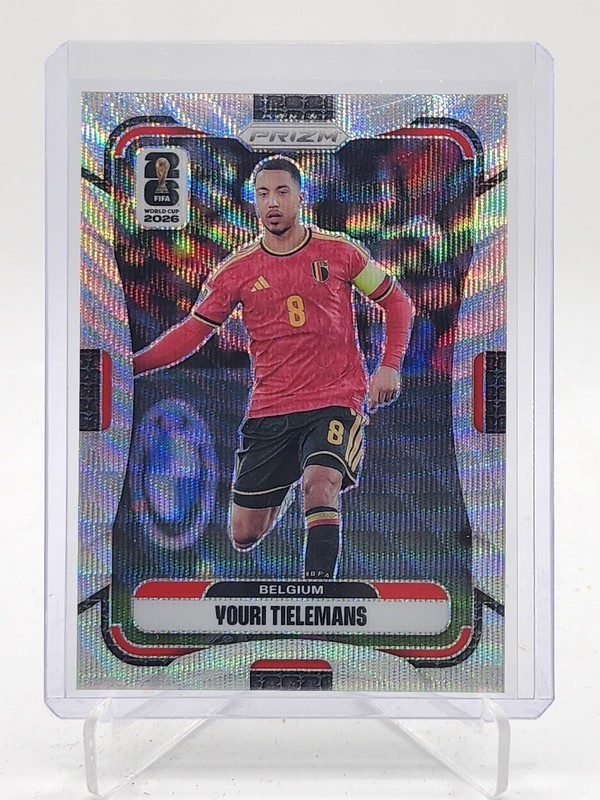 YOURI TIELEMANS 2026-27 PANINI PRIZM FIFA WORLD CUP WAVE #162 BELGIUM Q6027