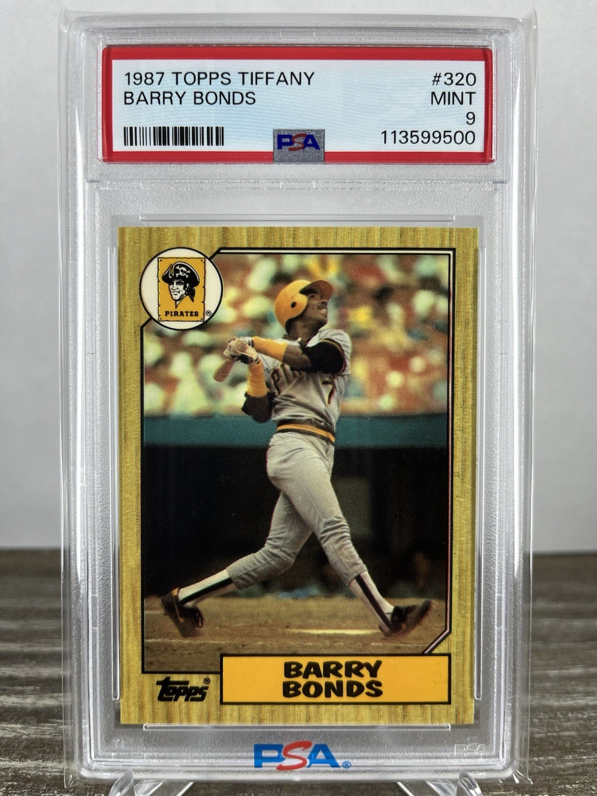 1987 Topps Tiffany Barry Bonds #320 Rookie RC PSA 9