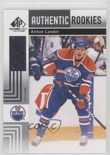 2011-12 SP Game Used Edition Authentic Rookies 228/699 Anton Lander #168 e9p