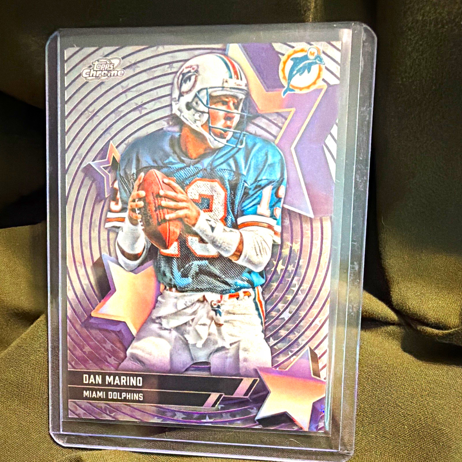 Topps Cosmic 2025 Dan Marino Star Fractor Miami Dolphins SF-98 Football Card