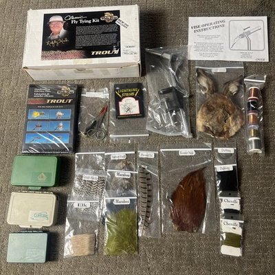 #ad White River Fly Shop Classic Trout Tying Kit W Instructional DVD Lefty Kreh $79.99