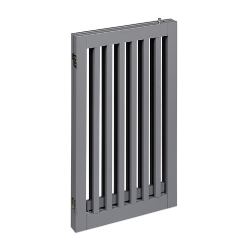 Cancelletto grigio alto 92 cm Barriera di sicurezza per cani 3 pannelli Animali - Foto 11 di 11
