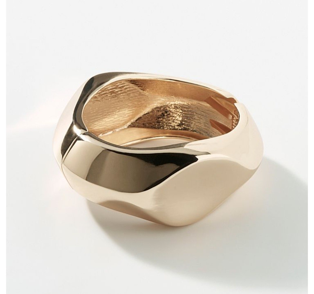 NWT Chunky Organic Gold Cuff