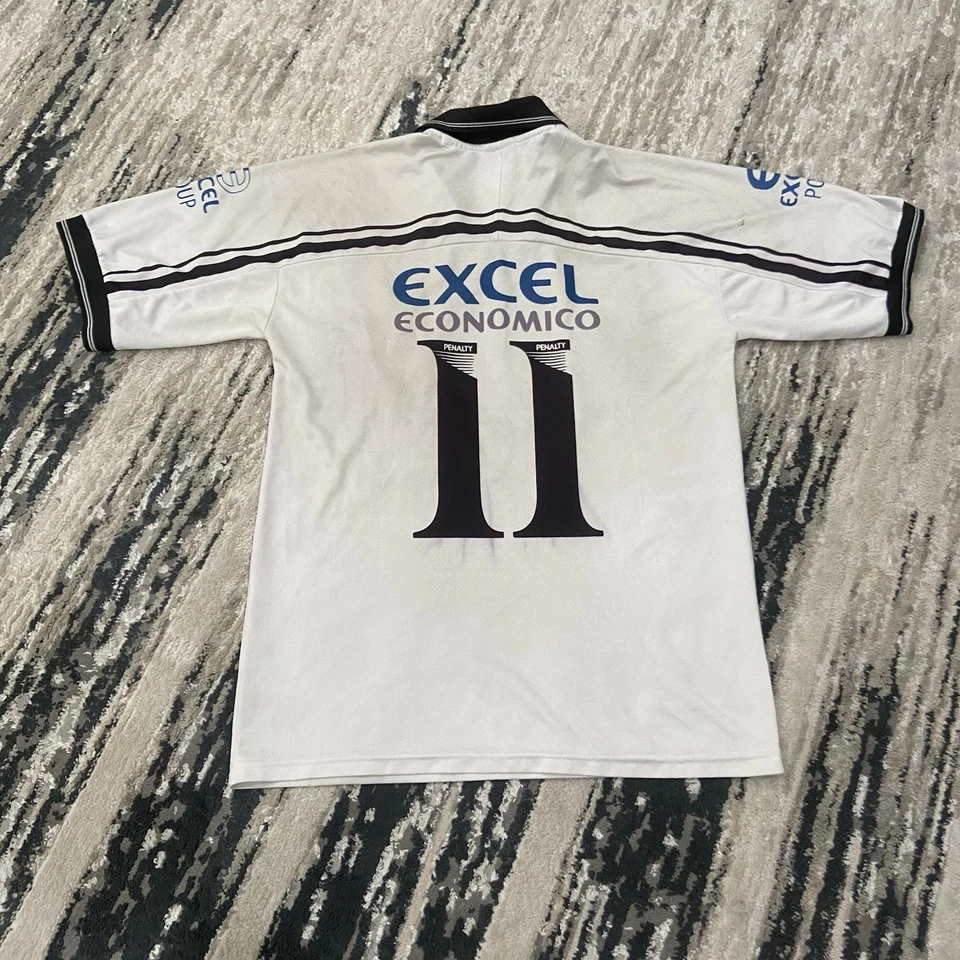 Camiseta blanca de fútbol penalti rara vintage de Corinthians 1997-1998 talla M #11 Foto 2 de 4