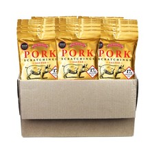 Pub Original - Salted Pork Scratchings - High Protein Snacks - Box of 20 x 35 g