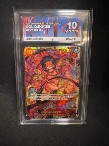 ACE 10 - Gol.D Roger OP09-118 SEC One Piece Perfect Sub Grades - NOT PSA BGS
