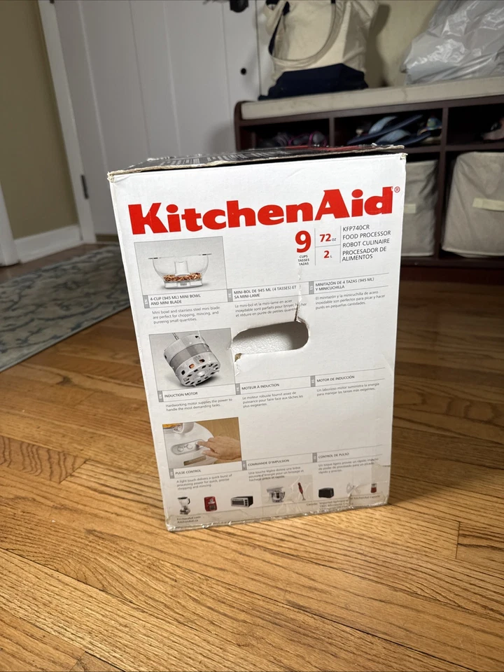 NEW KitchenAid KFP740CR 9-Cup (72oz) Chrome Food Processor - Image 2 of 4