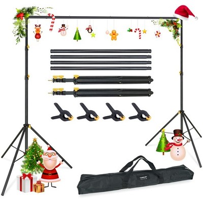 Lincostore Backdrop Support Stand Kit 10x6.5ft Adjustable Photography Studio ...