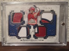 2014 Topps Museum Collection Bryce Harper Primary Pieces Quad Patch 1/5 SSP