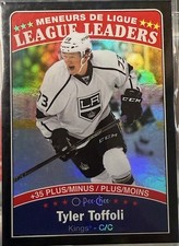 2016 O-Pee-Chee Black Rainbow Foil Tyler Toffoli #648 Kings #095/100