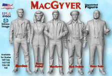 MacGyver UNPAINTED Figures  1/87 1/64 1/43 1/...