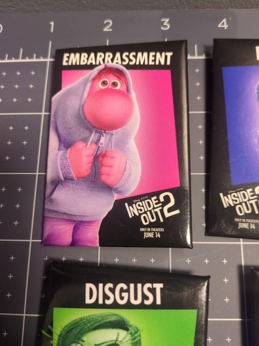 Disney Pixar Inside Out 2 Original Promo Movie Poster 11x17 & Set Of Nine Pins - Picture 6 of 15