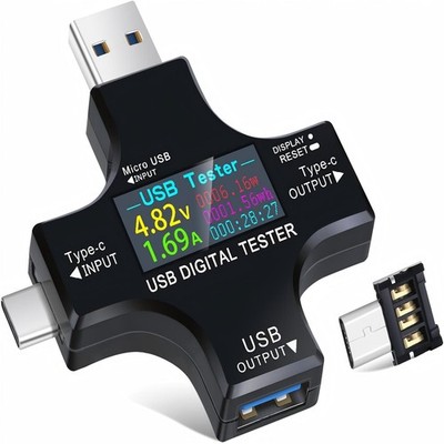 NEW Type-C USB Digital Meter Tester Multimeter Current Voltage Power Monitor