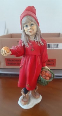 Candy Design Norway Figur Mädchen mit Äpfelkorb