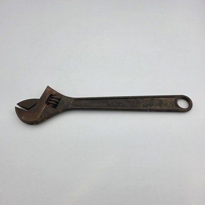 Vtg Diamond Calk Horseshoe Diamalloy 12 inch Forged Ajustable Wrench Tool USA