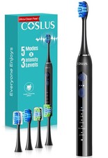 COSLUS C30 Electric Toothbrush for Adults: 3 1 Count Pack of 1 , Black