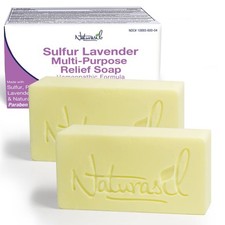 Naturasil 10 Sulfur Lavender Soap Treatment Natural 4 Ounce Pack of 2