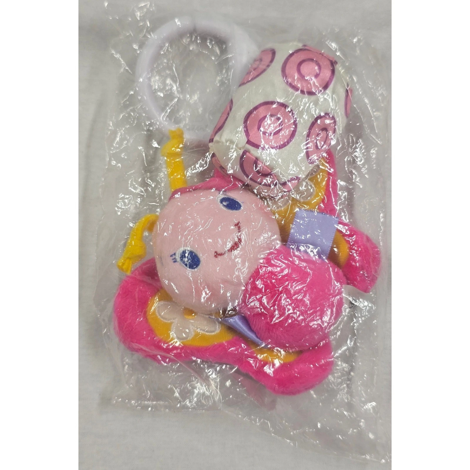 Sozzy Pink Butterfly Plush Baby Stroller Car Seat Hanging Sensory Rattle Toy