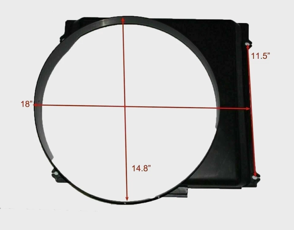 Cubierta del ventilador del radiador 1985-1995 compatible con Suzuki Samurai Gypsy Sierra SJ410 SJ413 Foto 3 de 4