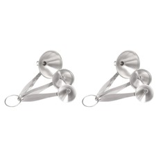 Set di 2 imbuti per olio da cucina imbuto di riempimento in acciaio inox salsa di soia - imbuto