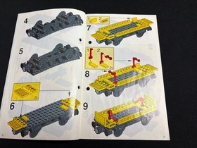 Lego 4544 Car Transport Wagon with Car 9V Railway Train from 1994