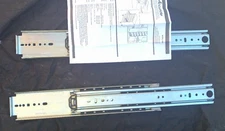 One Pair of Accuride C9301 16D Zinc Finish 16 INCH 500LB. CAPACITY  Drawer Slide