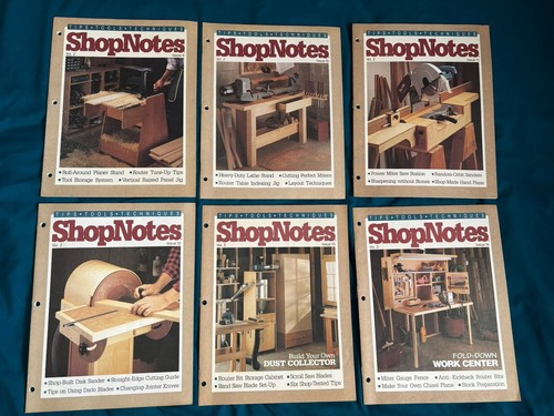 ShopNotes Lot of 6 Vol 2 3 Tips Tools Techniques Vintage How To Shop ...