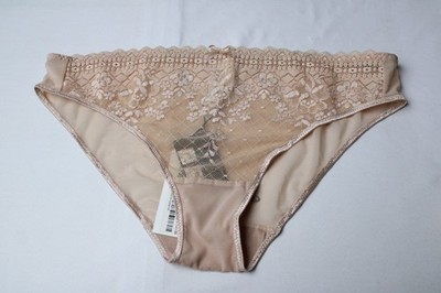 Empreinte Women's Lace Meldoy Bow Detail Briefs NN7 Caramel Medium NWT