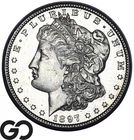1897-S Morgan Silver Dollar Coin, Choice BU+