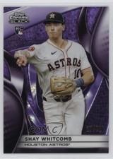 2025 Topps Chrome Black Purple Mini-Diamond Refractor /75 Shay Whitcomb #38 17uv