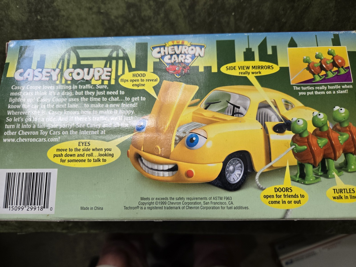 Chevron Cars Casey Coupe The Collection in Pkg 3 Turtles Toy 1999