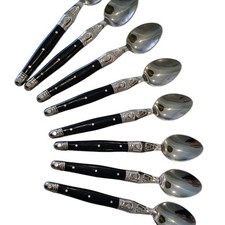 set of 8 spoons / Laguiole Jean Dubost France/ SS