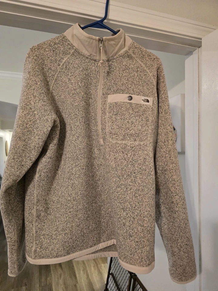 THE NORTH FACE - LEO GORDON LYONS - 1/4 ZIP - MEN’S MEDIUM -CREAM TAN BEIGE NWOT - Image 2 of 4